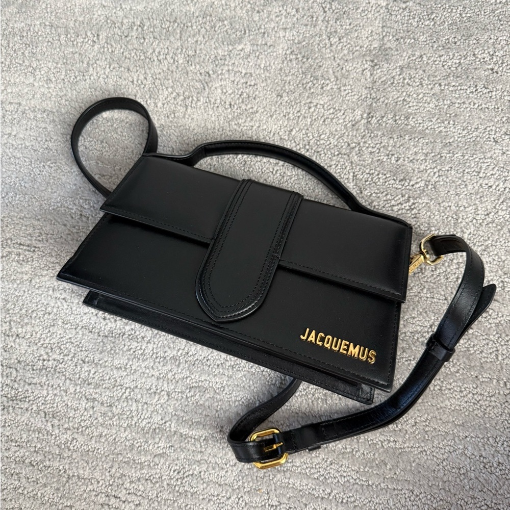 Jacquemus Black Leather Le Bambino